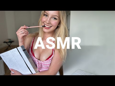 girl in the back of class has a BIG crush on you ASMR
