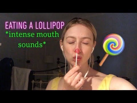 ASMR Lollipop Eating and Sucking *INTENSE MOUTH SOUNDS*