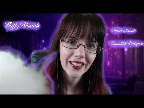 [ASMR] Fluffy Visual trigger with 👄 mouth sounds (Inaudible whispers, tongue clicks)