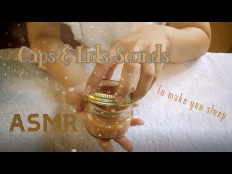 [ASMR] 💤 Caps & Lids Sounds - Whispering (Opening and Closing)