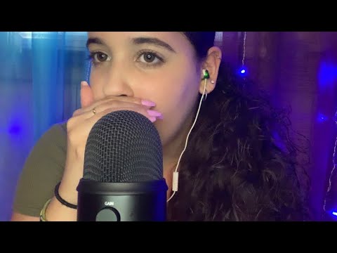 ASMR | UP CLOSE cupped Trigger Words w/ Mic tapping for relaxation
