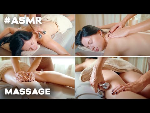ASMR | MASSAGE | full body relax massage | hands, back, foot
