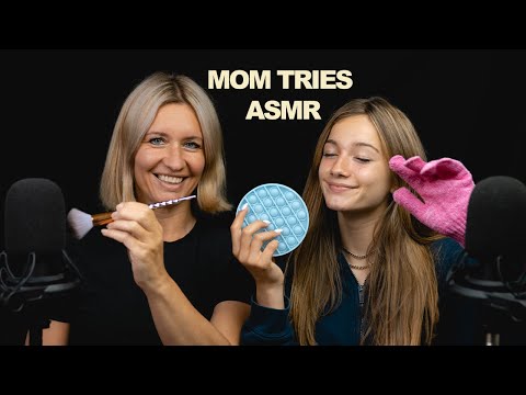 ASMR - My MOM TRIES ASMR!