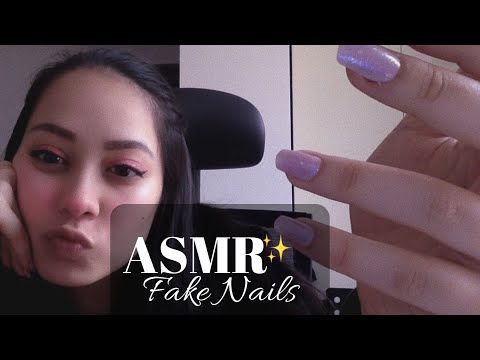 ASMR 💅 Doing My FAKE NAILS [Whispered Ramble] [Coronavirus Talk]
