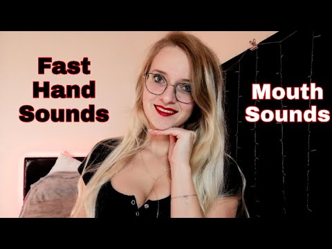 ASMR Fast & Aggressive Hand Sounds, Mouth Sounds, Fabric Scratching