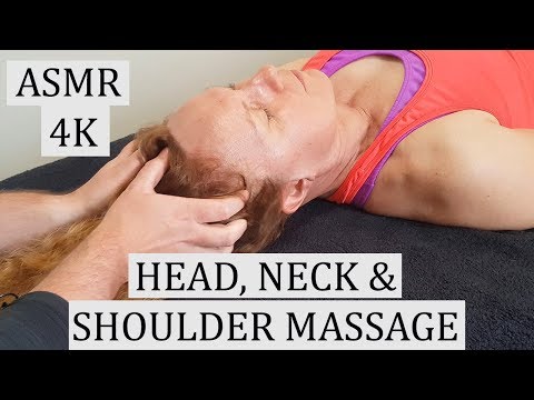 [ASMR] Head, Neck & Shoulder Massage in 4K [no talking] [no music]