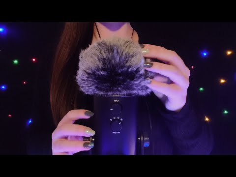 ASMR - Fast & Aggressive Scratching All Over the Microphone (Fluffy Windscreen) [No Talking]