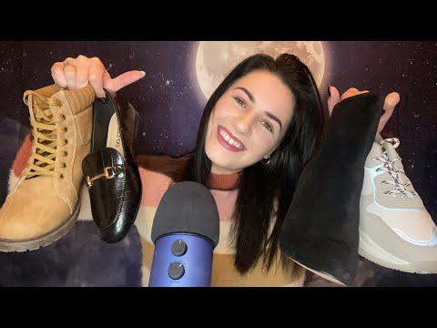 ASMR | Brand New Shoes & Boots Haul! 🤩 (Relaxing Rambles & Tapping & Scratching Sounds)