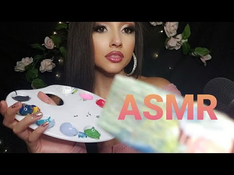 ASMR| You are my canvas 🖌 *Painting your face* / Soft spoken / Relaxing painting sounds