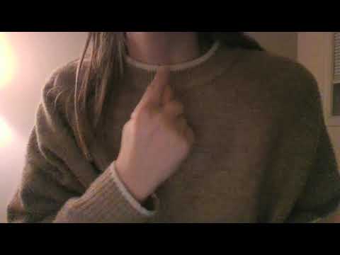 Up-close & personal sweater ASMR tingles ~ rubbing, scratching, patting, tracing