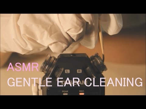 ASMR. 살금살금 귀청소 Gentle Ear Cleaning w/ Latex Gloves for Relaxation(No talking)