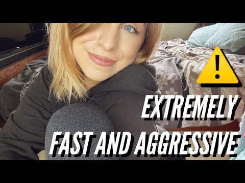 ASMR | ⚠️ EXTREMELY FAST & AGGRESSIVE / tapping, scratching, mouth sounds (No Talking)
