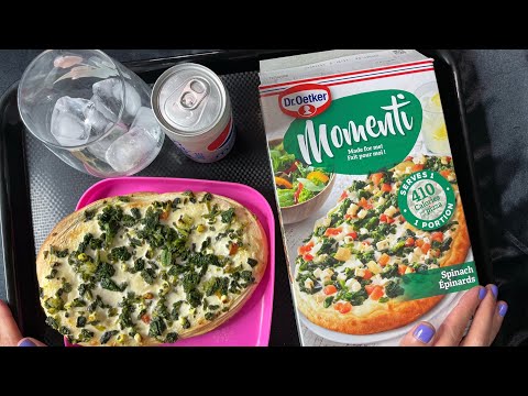 ASMR  Eating Vegetarian Pizza ( NO TALKING!) - 🍽(Have Dinner With Me!) 🍽