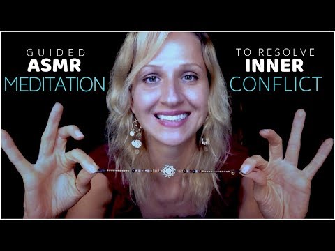 Guided ASMR Sleep Meditation For Inner Conflict [ Sticky Sounds, Earrings & Jingles]