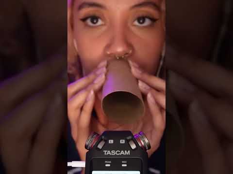 ASMR ~ Inaudible Whispers & Paper Roll on Tascam