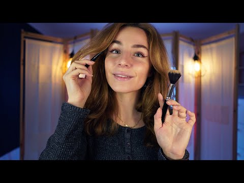 ASMR Doing My NATURAL Makeup Routine with PRECISELY Layered Sounds | CLOSE UP brush sounds, accent