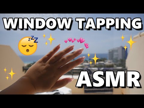 ASMR Fast Window Tapping With Long Nails (Aggressive Tapping) 😴💗