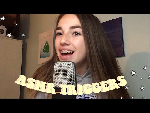 ASMR (TRIGGERS) “makeup products and scrunches” 🌼🌿