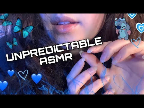 asmr with no plan! FAST AND AGGRESSIVE Unpredictable Trigger Assortment ( spit painting, close up )