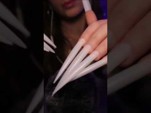 ASMR | Finger Fluttering and Nail Tapping with XXL Nails (Preview) #shorts #asmrshorts