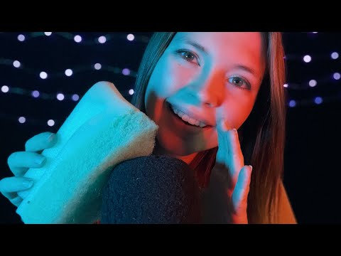 ASMR Intense Mic Brushing With Inaudible Mouth Sounds and Whispers - Fast and Then Slow
