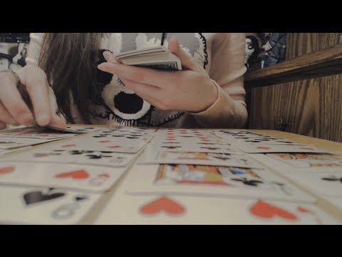 [ASMR] Binaural Sounds of Handling Playing Cards (Sorting, Tapping, Shuffling) (No Talking)