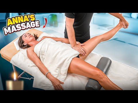 MANUAL THERAPY, FULL-BODY MASSAGE AND STRETCHING FOR CHARMING GIRL ANNA