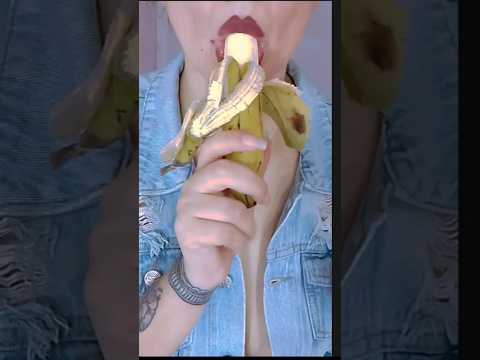 asmr /comiendo banana con yogurt 😋🍌🍦
