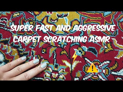 super fast and aggressive carpet scratching ASMR #aggressiveasmr #fastasmr #tingles