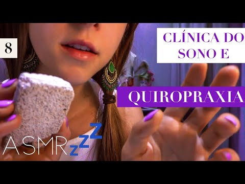 ASMR roleplay QUIROPRAXIA e RITUAL DE BANHO - clínica do sono