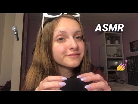 Asmr SENSITIVE Mic Scratching W/ Soft Gum Chewing and Whispering ✨