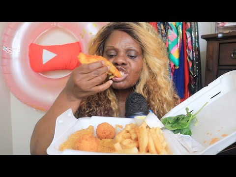 FRIED FISH Crunchies/FRIES ASMR EATING SOUNDS