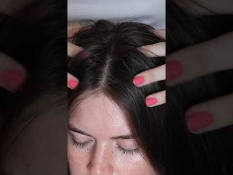 ASMR scalp scratches + hair sounds 😴🩷 #asmr