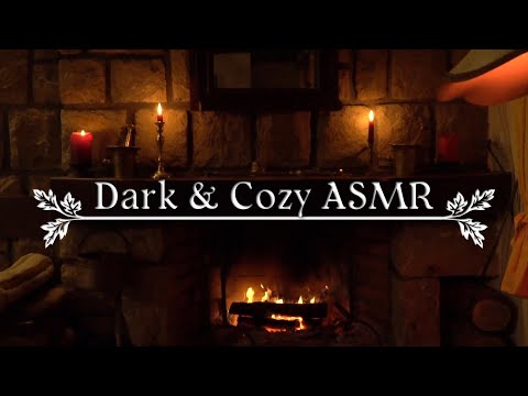 ASMR 📚 Soft Reading That Will Put You to Sleep 🎃 Fireplace & Thunderstorm Ambience