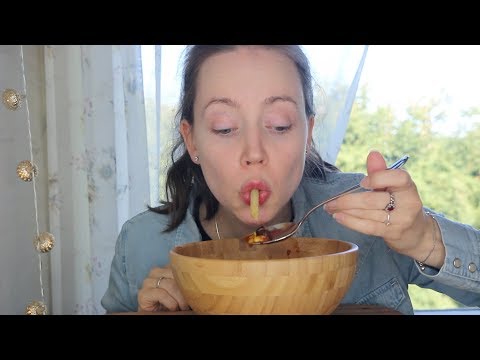 ASMR Whisper Eating Sounds | Poor Man`s Food | Quick Fix | Mukbang, Plant Based