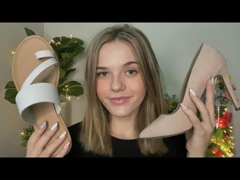 ASMR My Shoe Collection 👠 (tapping + fabric sounds)