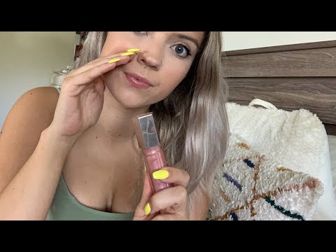 ASMR PURE INAUDIBLE WHISPERING/ LIPGLOSS APPLICATION AND MOUTH SOUNDS 👄👅 +First VIdeo