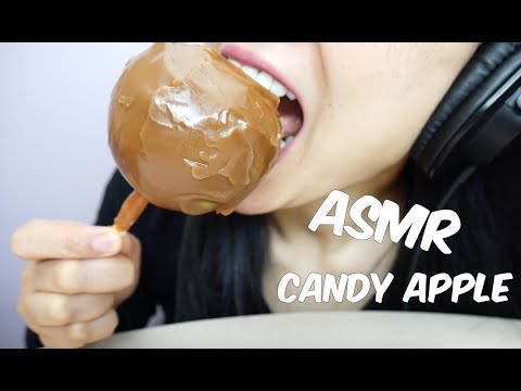 ASMR Caramel Candy Apple (EATING SOUNDS) NO TALKING | SAS-ASMR