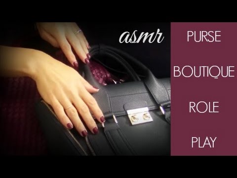 ~ASMR~PURSE BOUTIQUE ROLE PLAY 💼 Whispering & Soft Sounds~