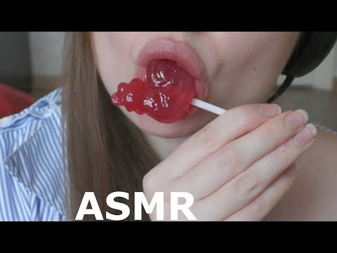 ASMR LOLLIPOP (eating and licking mouth sounds) NO TALKING