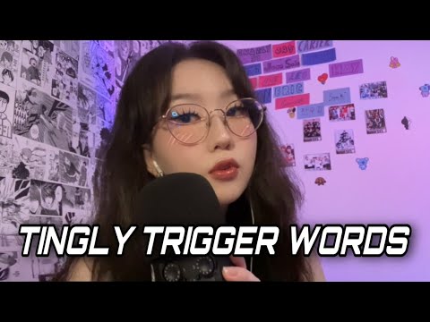ASMR TINGLY TRIGGER WORDS in 1:30 😴🤤 for Anxiety & Insomnia [Zoom H6]