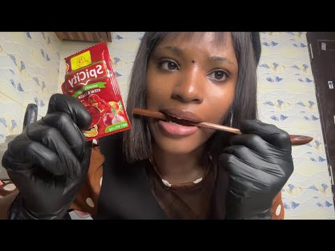 ASMR Eating Your Whole Body With a Wooden Spoon (mouth sounds, spoon nibbling) I’m Hungry 🤤😋