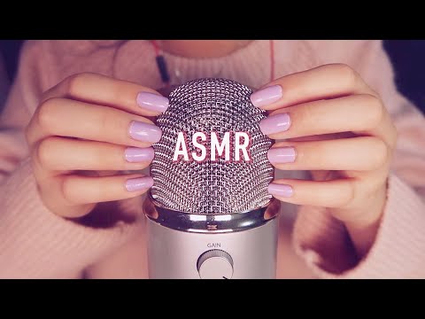 ASMR 1 Hr Tapping & Scratching on Blue Yeti Mic ⎪ No Talking