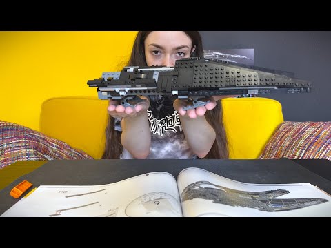 ASMR Lego StarWars Scythe Inquisitor Transport(75336) Unboxing & Building Tapping Whispering pt.3
