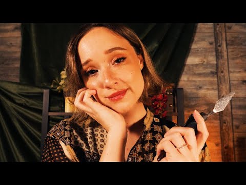 ASMR | Artist is Obsessed w/ YOU (Her Masterpiece) MANY Compliments, Soft Crinkles, Face Touching