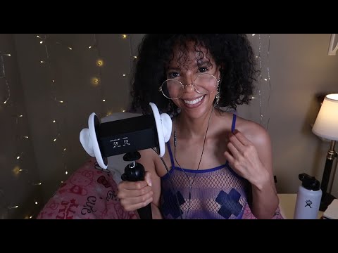 ASMR | Eating and Licking Your Ears with Chit Chat
