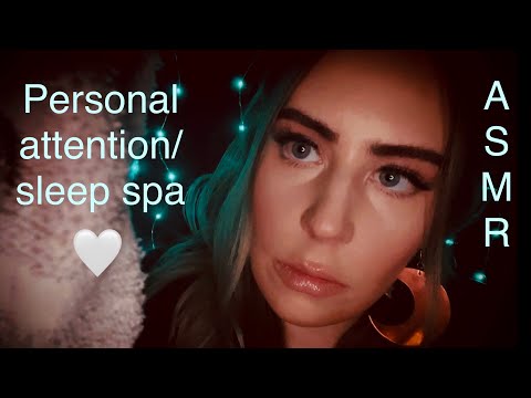 ASMR✨Friend pampers you & helps get you ready for sleep(semi fast with layered sounds)✨ #asmrsleep