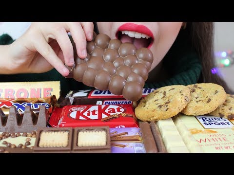 ASMR POPULAR CHOCOLATE Eating | Twix, Milka, Kitkat, Ritter (Eating Sounds)