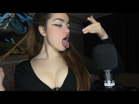 ASMR AGGRESSIVE AND FAST SPIT PAINTING drool and spit АСМР