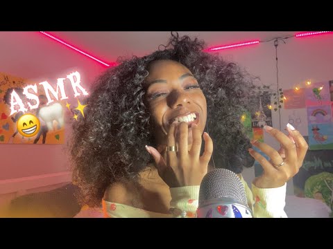 ASMR Teeth Tapping + Mouth Sounds 🦷👄✨